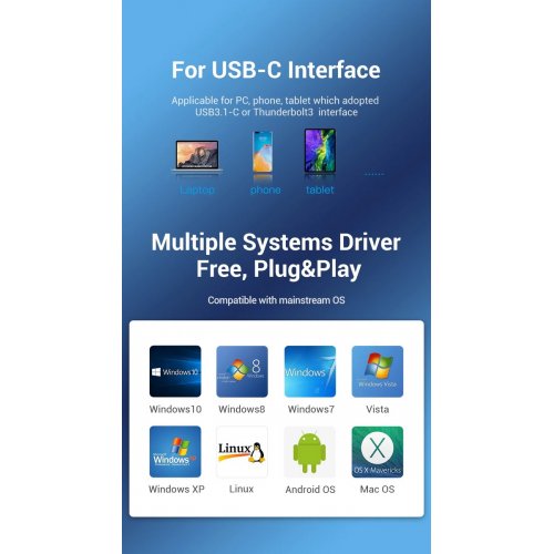 USB-хаб Vention USB Type-C 6 in 1 (TGQBB) Black купить в Украине: Киев, Днепр, Харьков, Одесса  | Низкая цена, отзывы, характеристики от TELEMART фото