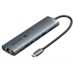 USB-хаб Vention USB Type-C 9 in 1 (TGVHB) Grey