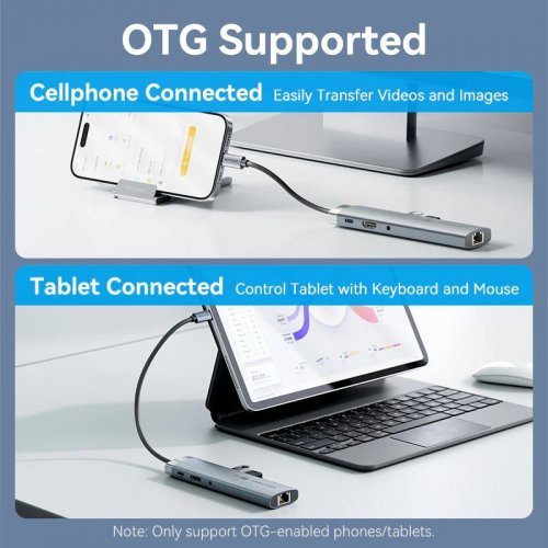 USB-хаб Vention USB Type-C 9 in 1 (TGVHB) Grey купити в Україні: Київ, Львів, Хмельницький, Тернопіль, Івано-Франківськ | Низька ціна, відгуки, характеристики від TELEMART фото