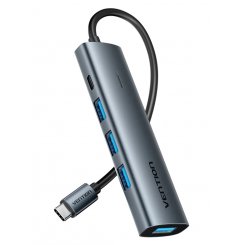USB-хаб Vention USB Type-C 5 in 1 (TGZHB) Black