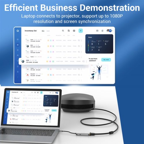 USB-хаб Vention USB Type-C 4 in 1 (TOAHB) Silver купить в Украине: Киев, Днепр, Харьков, Одесса  | Низкая цена, отзывы, характеристики от TELEMART фото