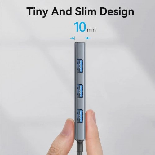 USB-хаб Vention USB Type-C 6 in 1 (TOOHB) Silver купить в Украине: Киев, Днепр, Харьков, Одесса  | Низкая цена, отзывы, характеристики от TELEMART фото