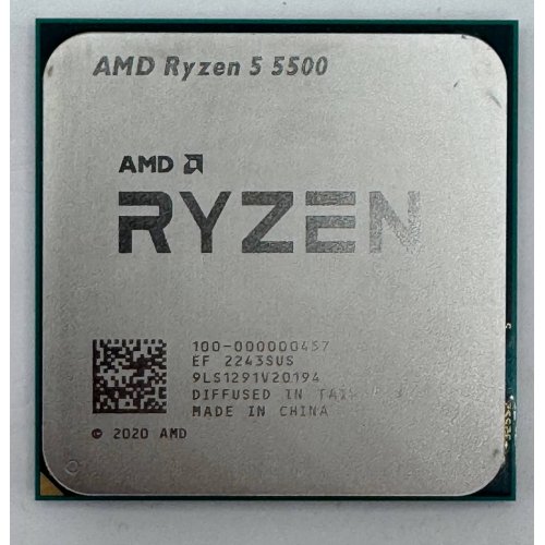 Процесор AMD Ryzen 5 5500 3.6(4.2)GHz 16MB sAM4 Tray (100-000000457) (Відновлено продавцем, 877177) купити в Україні: Київ, Львів, Хмельницький, Тернопіль, Івано-Франківськ | Перевірка сумісності, низька ціна, відгуки, характеристики від TELEMART фото
