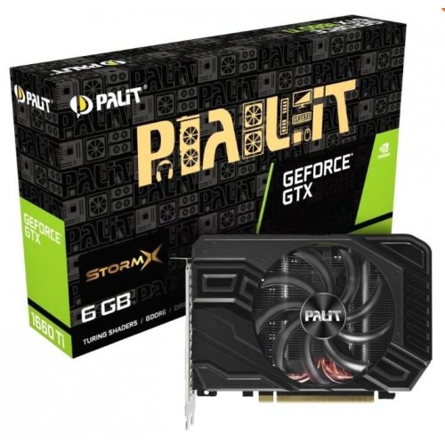 Видеокарта Palit GeForce GTX 1660 Ti StormX 6144MB (NE6166T018J9-161F) (Восстановлено продавцом, 877230) купить в Украине: Киев, Днепр, Харьков, Одесса  | Проверка совместимости, низкая цена, отзывы, характеристики от TELEMART фото