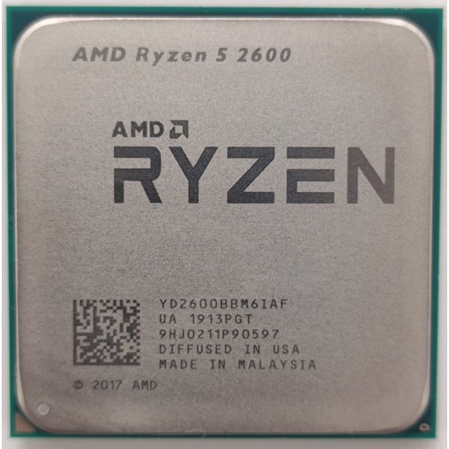 Процесор AMD Ryzen 5 2600 3.4(3.9)GHz 16MB sAM4 Box (YD2600BBAFBOX) (Відновлено продавцем, 877258) купити в Україні: Київ, Львів, Хмельницький, Тернопіль, Івано-Франківськ | Перевірка сумісності, низька ціна, відгуки, характеристики від TELEMART фото