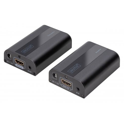 Комплект устройств ретранслятора Digitus HDMI 4K (DS-55204) Black купить в Украине: Киев, Днепр, Харьков, Одесса  | Низкая цена, отзывы, характеристики от TELEMART фото