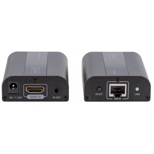 Комплект устройств ретранслятора Digitus HDMI 4K (DS-55204) Black купить в Украине: Киев, Днепр, Харьков, Одесса  | Низкая цена, отзывы, характеристики от TELEMART фото