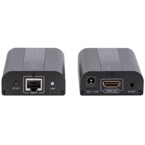 Комплект устройств ретранслятора Digitus HDMI 4K (DS-55204) Black купить в Украине: Киев, Днепр, Харьков, Одесса  | Низкая цена, отзывы, характеристики от TELEMART фото
