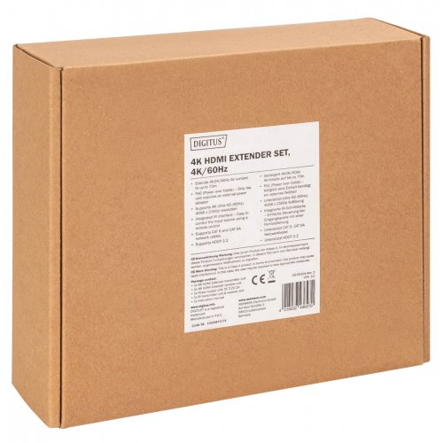 Комплект устройств ретранслятора Digitus HDMI 4K (DS-55204) Black купить в Украине: Киев, Днепр, Харьков, Одесса  | Низкая цена, отзывы, характеристики от TELEMART фото