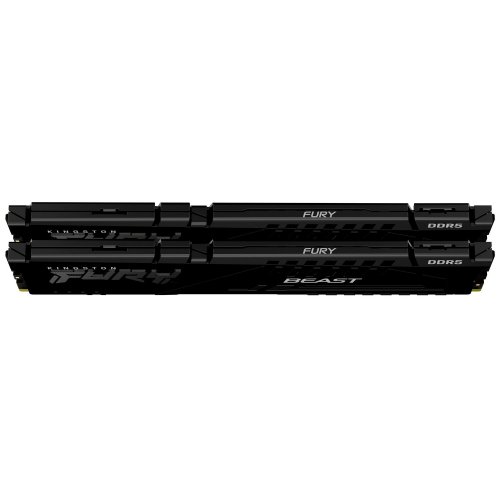 Уцінка озп Kingston DDR5 32GB (2x16GB) 6000Mhz FURY Beast Black (KF560C30BBEK2-32) (Розкрита упаковка, 877383) купити в Україні: Київ, Львів, Хмельницький, Тернопіль, Івано-Франківськ | Перевірка сумісності, низька ціна, відгуки, характеристики від TELEMART фото
