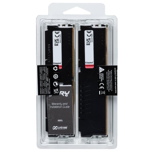 Уцінка озп Kingston DDR5 32GB (2x16GB) 6000Mhz FURY Beast Black (KF560C30BBEK2-32) (Розкрита упаковка, 877383) купити в Україні: Київ, Львів, Хмельницький, Тернопіль, Івано-Франківськ | Перевірка сумісності, низька ціна, відгуки, характеристики від TELEMART фото
