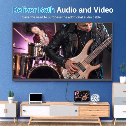 Уцінка кабель Vention Mini DisplayPort to HDMI 2m (HAHBH) Black (Пошкоджено пакування, 877411) купити в Україні: Київ, Львів, Хмельницький, Тернопіль, Івано-Франківськ | Низька ціна, відгуки, характеристики від TELEMART фото
