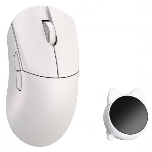 Миша WLMouse Huan Stainless (HUAN-WHITE-O) White купити в Україні: Київ, Львів, Хмельницький, Тернопіль, Івано-Франківськ | Низька ціна, відгуки, характеристики від TELEMART фото