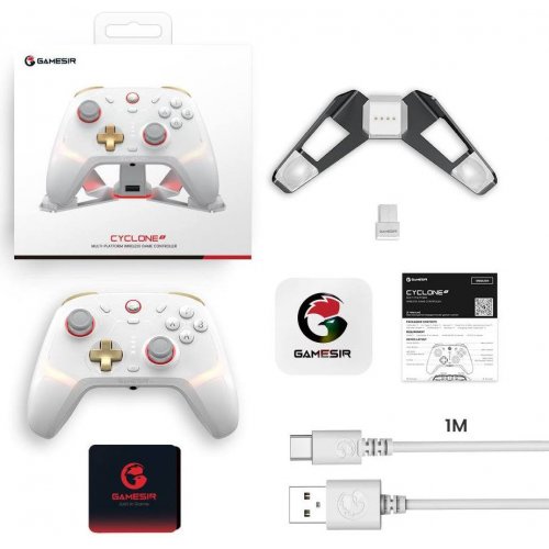 Геймпад Gamesir Cyclone 2 with Dock Station White купити в Україні: Київ, Львів, Хмельницький, Тернопіль, Івано-Франківськ | Низька ціна, відгуки, характеристики від TELEMART фото