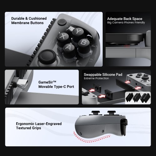 Геймпад Gamesir X5 Lite Grey купить в Украине: Киев, Днепр, Харьков, Одесса  | Низкая цена, отзывы, характеристики от TELEMART фото