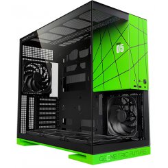 Корпус Geometric Future Model 5F Glass без БЖ (GEO-M5F-BNV) Black/Green