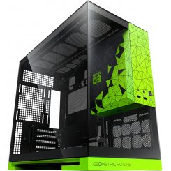 Корпус Geometric Future Model 3 Glass без БП (GEO-M3-BNV) Black/Green