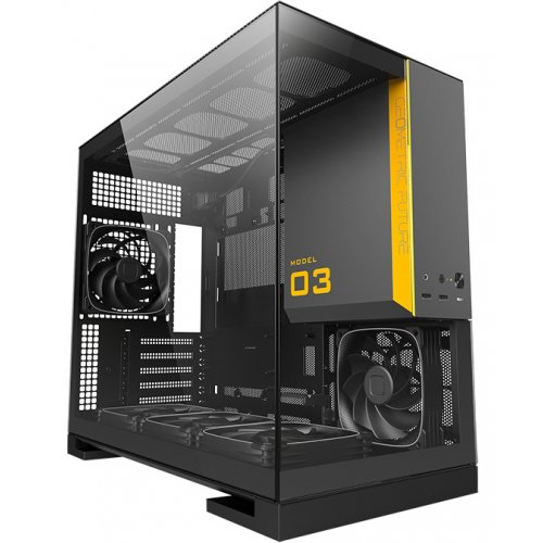 Корпус Geometric Future Model 3F Glass без БЖ (GEO-M3F-BG) Black/Grey купити в Україні: Київ, Львів, Хмельницький, Тернопіль, Івано-Франківськ | Перевірка сумісності, низька ціна, відгуки, характеристики від TELEMART фото