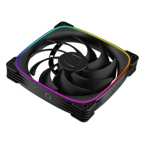 Набір кулерів для корпусу Geometric Future Squama 2503 140mm ARGB Triple Pack (GEO-S2503B-14T) Black купити в Україні: Київ, Львів, Хмельницький, Тернопіль, Івано-Франківськ | Перевірка сумісності, низька ціна, відгуки, характеристики від TELEMART фото
