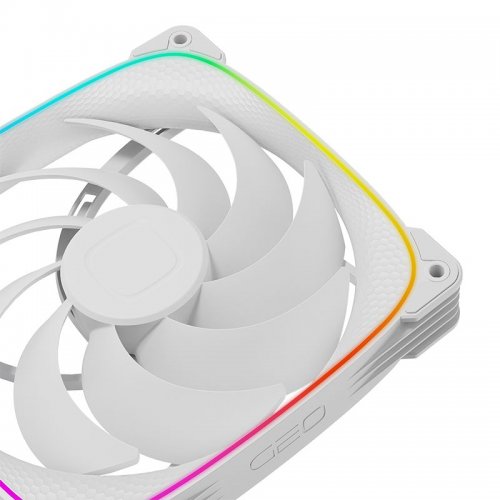 Кулер для корпуса Geometric Future Squama 2503 140mm ARGB (GEO-S2503W-14S) White купити в Україні: Київ, Львів, Хмельницький, Тернопіль, Івано-Франківськ | Перевірка сумісності, низька ціна, відгуки, характеристики від TELEMART фото