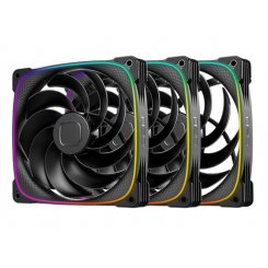 Набір кулерів для корпусу Geometric Future Squama 2503 140mm ARGB Reverse Triple Pack (GEO-S2503RB-14T) Black