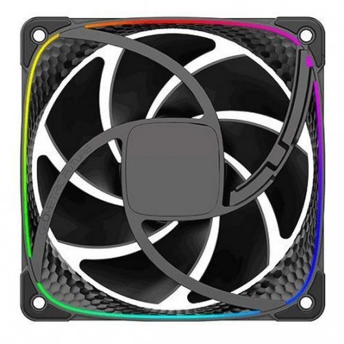 Кулер для корпуса Geometric Future Squama 2503 120mm ARGB (GEO-S2503B-1) Black купити в Україні: Київ, Львів, Хмельницький, Тернопіль, Івано-Франківськ | Перевірка сумісності, низька ціна, відгуки, характеристики від TELEMART фото