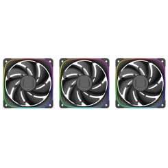 Набір кулерів для корпусу Geometric Future Squama 2503 120mm ARGB Triple Pack (GEO-S2503B-3) Black