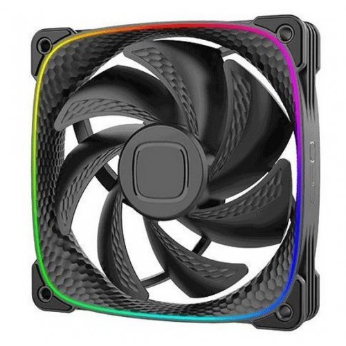 Набір кулерів для корпусу Geometric Future Squama 2503 120mm ARGB Triple Pack (GEO-S2503B-3) Black купити в Україні: Київ, Львів, Хмельницький, Тернопіль, Івано-Франківськ | Перевірка сумісності, низька ціна, відгуки, характеристики від TELEMART фото