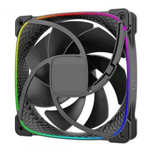 Набір кулерів для корпусу Geometric Future Squama 2503 120mm ARGB Triple Pack (GEO-S2503B-3) Black купити в Україні: Київ, Львів, Хмельницький, Тернопіль, Івано-Франківськ | Перевірка сумісності, низька ціна, відгуки, характеристики від TELEMART фото