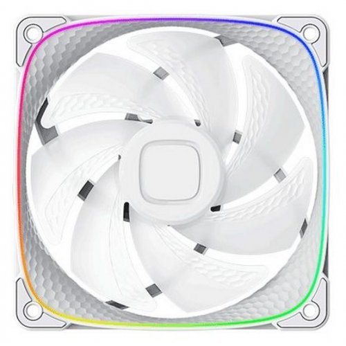 Кулер для корпуса Geometric Future Squama 2503 120mm ARGB (GEO-S2503W-1) White купити в Україні: Київ, Львів, Хмельницький, Тернопіль, Івано-Франківськ | Перевірка сумісності, низька ціна, відгуки, характеристики від TELEMART фото