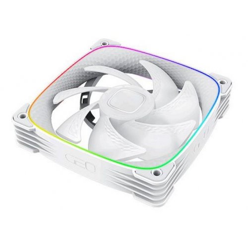 Кулер для корпуса Geometric Future Squama 2503 120mm ARGB (GEO-S2503W-1) White купити в Україні: Київ, Львів, Хмельницький, Тернопіль, Івано-Франківськ | Перевірка сумісності, низька ціна, відгуки, характеристики від TELEMART фото