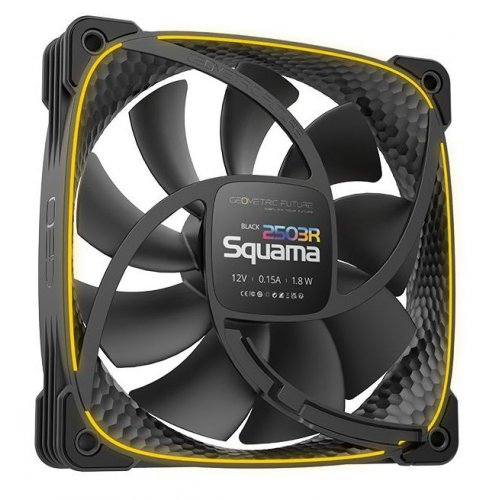 Кулер для корпуса Geometric Future Squama 2503 120mm ARGB Reverse (GEO-S2503RB-1) Black купити в Україні: Київ, Львів, Хмельницький, Тернопіль, Івано-Франківськ | Перевірка сумісності, низька ціна, відгуки, характеристики від TELEMART фото