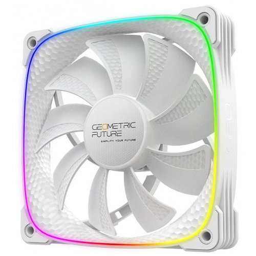 Кулер для корпуса Geometric Future Squama 2503 120mm ARGB Reverse (GEO-S2503RW-1) White купити в Україні: Київ, Львів, Хмельницький, Тернопіль, Івано-Франківськ | Перевірка сумісності, низька ціна, відгуки, характеристики від TELEMART фото