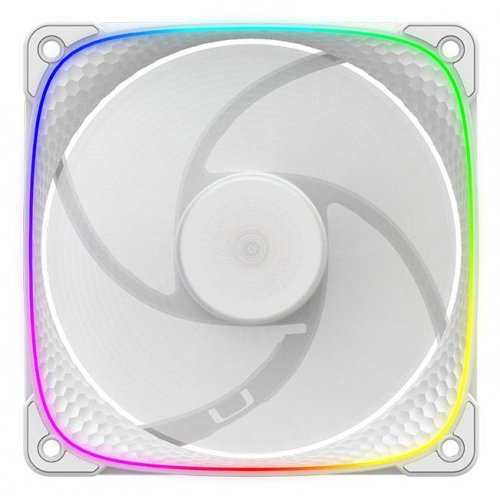 Кулер для корпуса Geometric Future Squama 2503 120mm ARGB Reverse (GEO-S2503RW-1) White купити в Україні: Київ, Львів, Хмельницький, Тернопіль, Івано-Франківськ | Перевірка сумісності, низька ціна, відгуки, характеристики від TELEMART фото