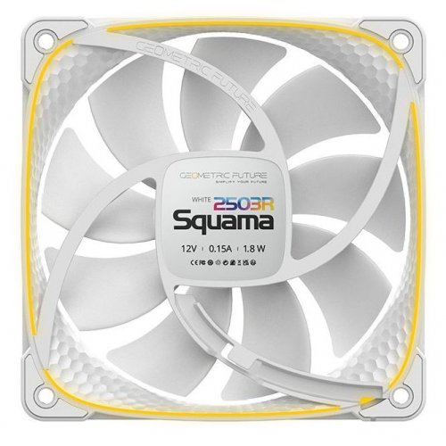 Кулер для корпуса Geometric Future Squama 2503 120mm ARGB Reverse (GEO-S2503RW-1) White купити в Україні: Київ, Львів, Хмельницький, Тернопіль, Івано-Франківськ | Перевірка сумісності, низька ціна, відгуки, характеристики від TELEMART фото
