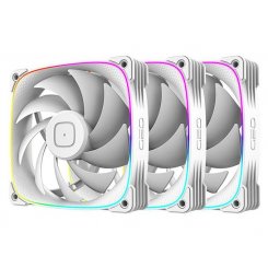 Набір кулерів для корпусу Geometric Future Squama 3003 120mm ARGB Triple Pack (GEO-S3003W-12T) White