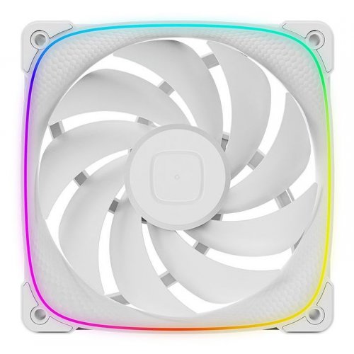Набір кулерів для корпусу Geometric Future Squama 3003 120mm ARGB Triple Pack (GEO-S3003W-12T) White купити в Україні: Київ, Львів, Хмельницький, Тернопіль, Івано-Франківськ | Перевірка сумісності, низька ціна, відгуки, характеристики від TELEMART фото