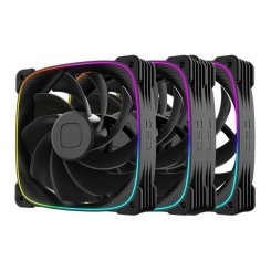 Набір кулерів для корпусу Geometric Future Squama 3003 120mm ARGB Reverse Triple Pack (GEO-S3003RB-12T) Black