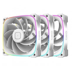 Набір кулерів для корпусу Geometric Future Squama 3003 120mm ARGB Reverse Triple Pack (GEO-S3003RW-12T) White