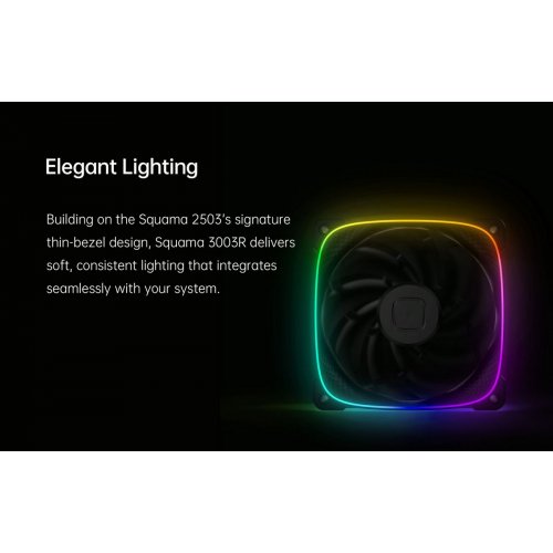 Набір кулерів для корпусу Geometric Future Squama 3003 120mm ARGB Reverse Triple Pack (GEO-S3003RW-12T) White купити в Україні: Київ, Львів, Хмельницький, Тернопіль, Івано-Франківськ | Перевірка сумісності, низька ціна, відгуки, характеристики від TELEMART фото