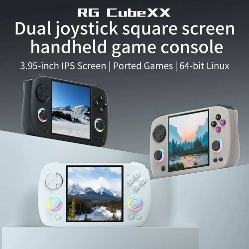 Портативна ігрова консоль Anbernic RG CubeXX 64GB White купити в Україні: Київ, Львів, Хмельницький, Тернопіль, Івано-Франківськ | Низька ціна, відгуки, характеристики від TELEMART фото