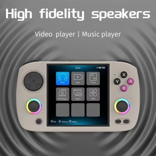 Портативна ігрова консоль Anbernic RG CubeXX 64GB Gray купити в Україні: Київ, Львів, Хмельницький, Тернопіль, Івано-Франківськ | Низька ціна, відгуки, характеристики від TELEMART фото