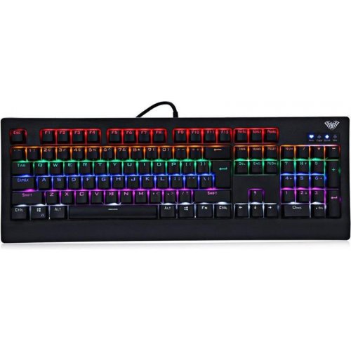 Купити Клавіатура AULA Mechanical Demon King Outemu MX Blue (6948391233178) Black - ціна в Києві, Львові, Вінниці, Хмельницькому, Франківську, Україні | інтернет-магазин TELEMART.UA фото
