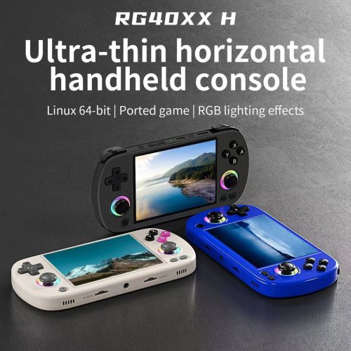 Портативна ігрова консоль Anbernic RG40XX H 64GB Gray купити в Україні: Київ, Львів, Хмельницький, Тернопіль, Івано-Франківськ | Низька ціна, відгуки, характеристики від TELEMART фото