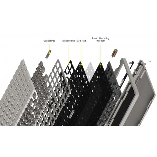 Клавиатура Lofree OE922 Flow Lite 100 Mechanical Linear Switches Wireless (LO-6922694806949) Flamingo купить в Украине: Киев, Днепр, Харьков, Одесса  | Низкая цена, отзывы, характеристики от TELEMART фото