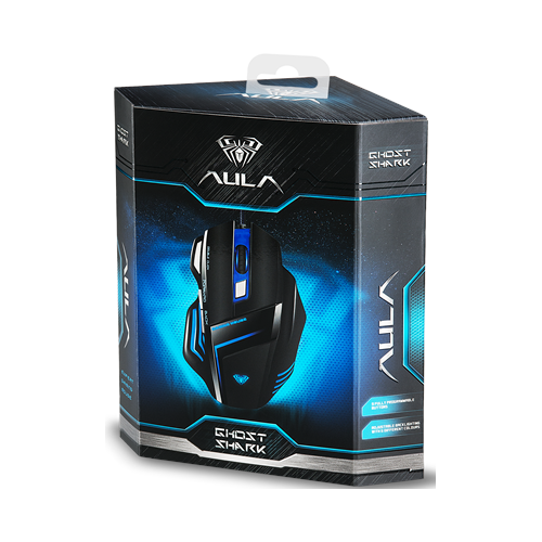 Купити Миша AULA Ghost Shark (6948391211060) Black - ціна в Києві, Львові, Вінниці, Хмельницькому, Франківську, Україні | інтернет-магазин TELEMART.UA фото