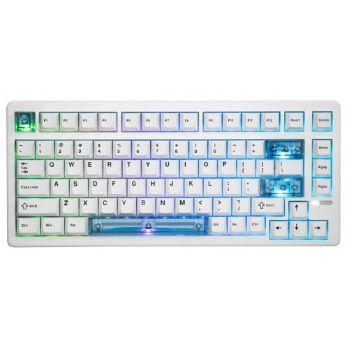 Клавіатура EPOMAKER HE80 RGB Magnetic MagneX Switch (HE80-W-M-UA) White купити в Україні: Київ, Львів, Хмельницький, Тернопіль, Івано-Франківськ | Низька ціна, відгуки, характеристики від TELEMART фото