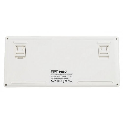 Клавіатура EPOMAKER HE80 RGB Magnetic MagneX Switch (HE80-W-M-UA) White купити в Україні: Київ, Львів, Хмельницький, Тернопіль, Івано-Франківськ | Низька ціна, відгуки, характеристики від TELEMART фото
