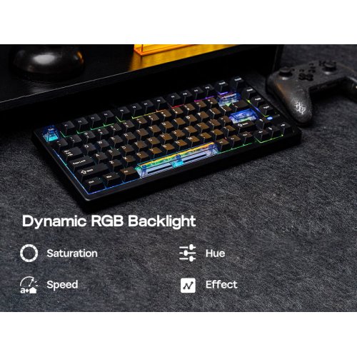 Клавіатура EPOMAKER HE80 RGB Magnetic MagneX Switch (HE80-W-M-UA) White купити в Україні: Київ, Львів, Хмельницький, Тернопіль, Івано-Франківськ | Низька ціна, відгуки, характеристики від TELEMART фото