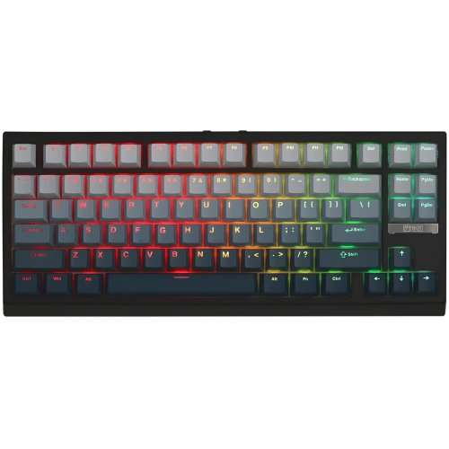 Клавіатура EPOMAKER G84 HE RGB Magnetic Duskrise Switch Wireless (G84HE-BW-D-UA) Blue/White купити в Україні: Київ, Львів, Хмельницький, Тернопіль, Івано-Франківськ | Низька ціна, відгуки, характеристики від TELEMART фото